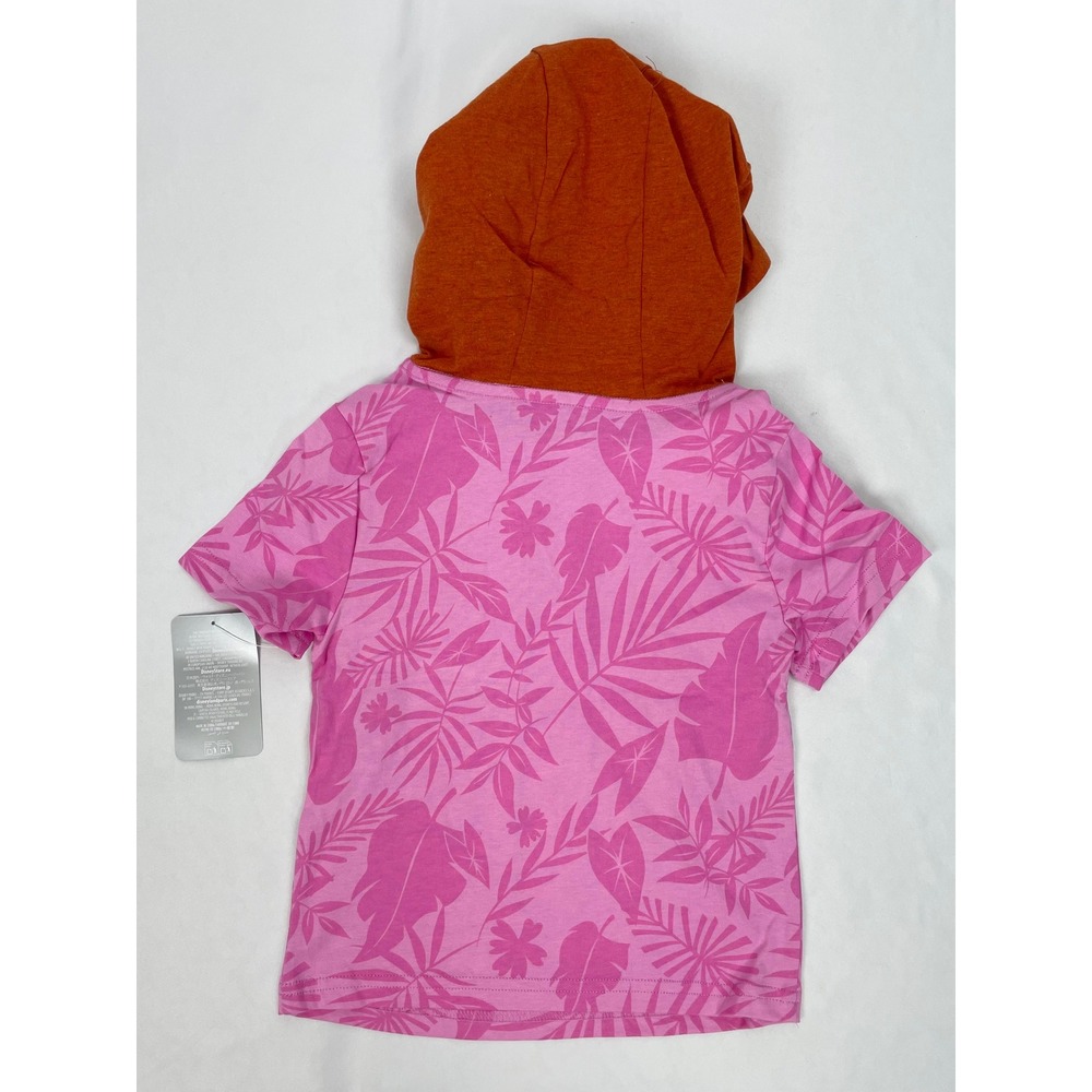 Disney Zootopia Sz 3 Child Nick Wilde Costume T-Shirt Hoodie Short Sleeves Pink - Picture 2 of 6
